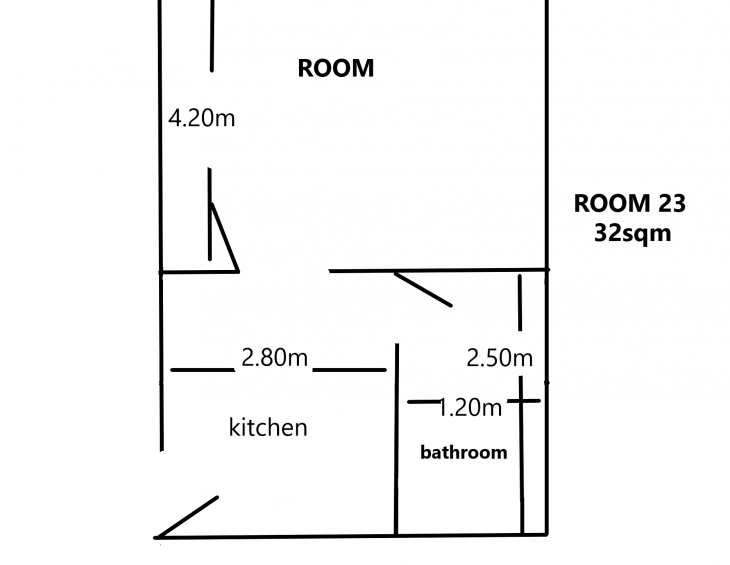 room apartment 3pax-2+2pax